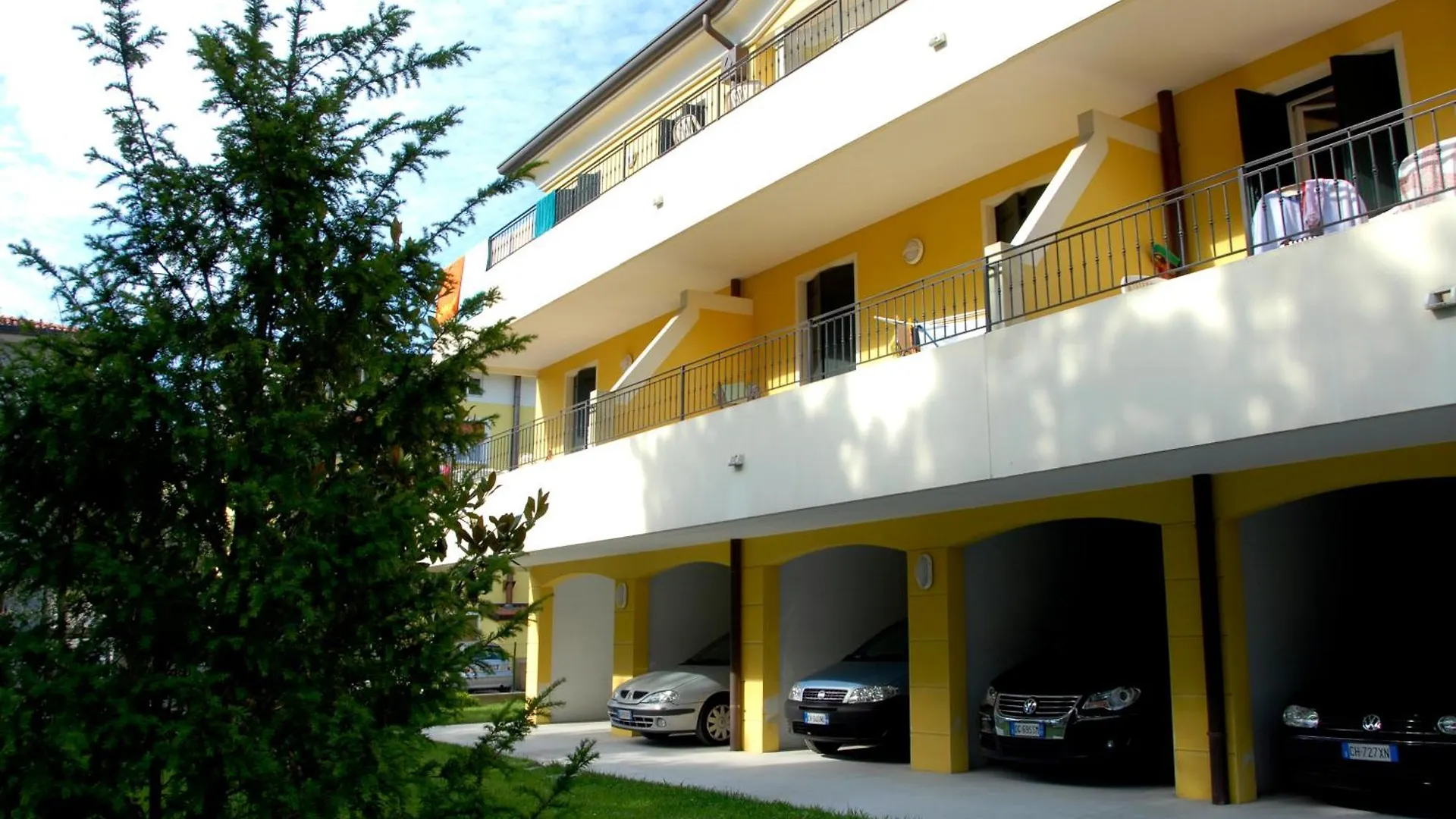 Enjoy The View Of The Garden From Our Balcony Apartment Bibione Italy